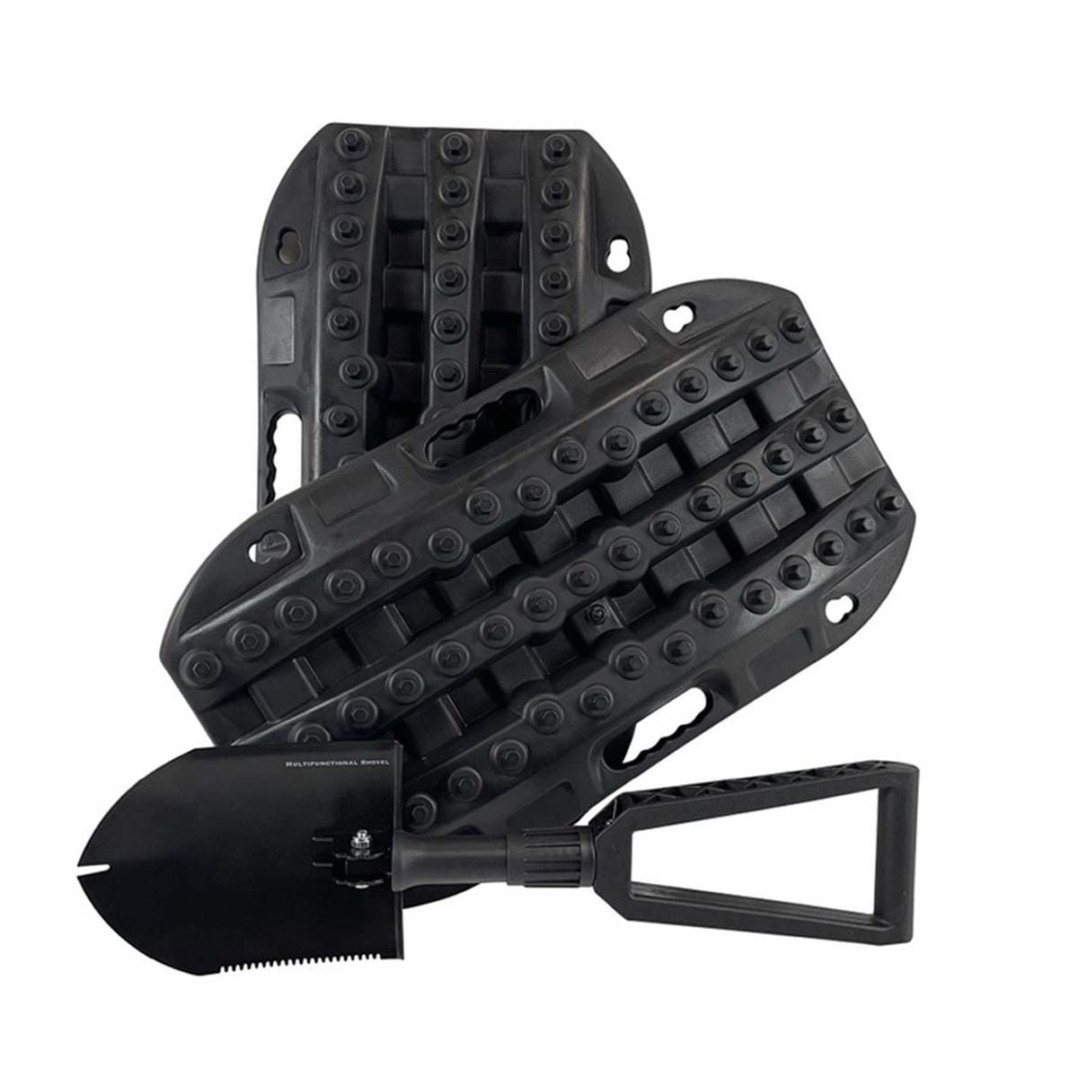 Overland Vehicle Systems Recovery Board Ramps & Utility Shovel Combo ...