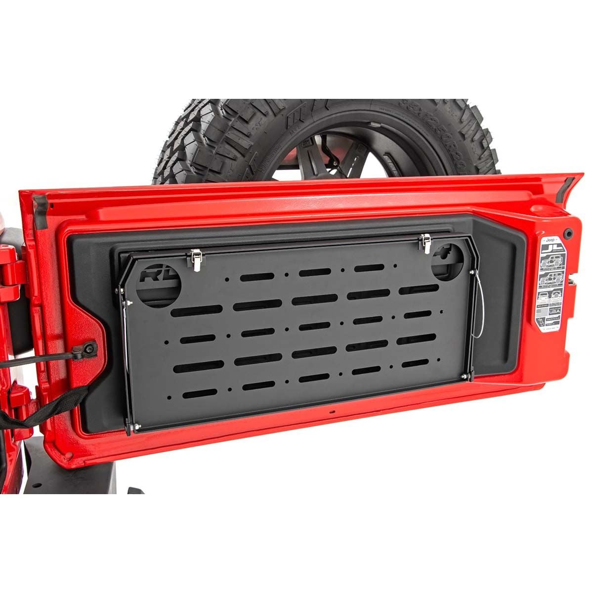 Rough Country Folding Tailgate Table for 18-20 Jeep Wrangler JL