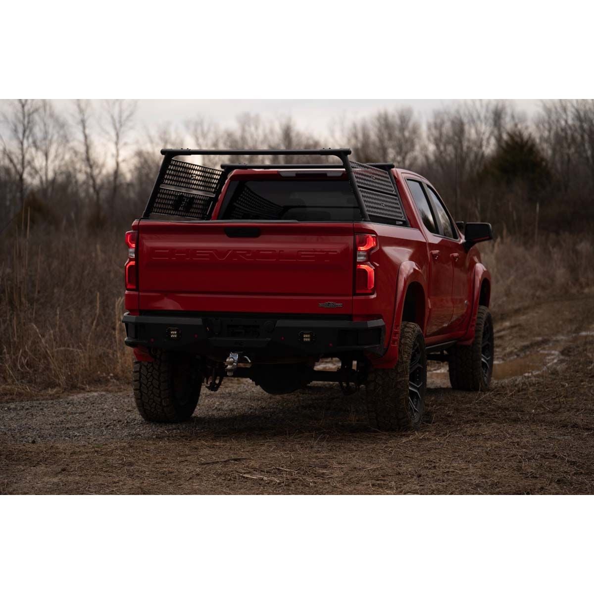 Rough Country Aluminum Bed Rack for 2019-2023 Chevy 1500 POLY - Main Image