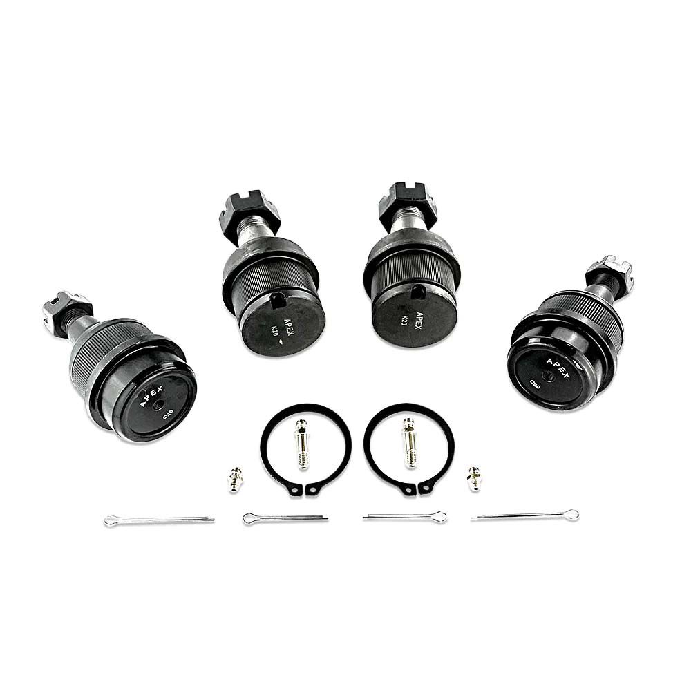 MOOG 4WD Front Upper and Lower Ball Joints Set of 4 for 2003