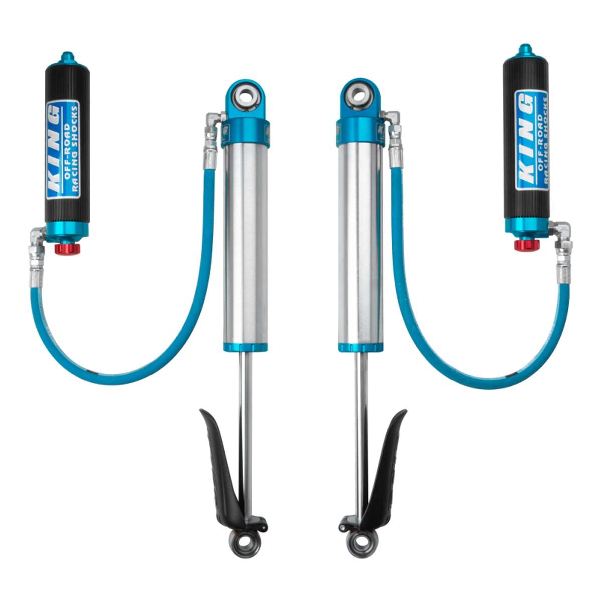 King 2.5 Rear Remote Reservoir Shocks for Land Cruiser 76, 78, 79