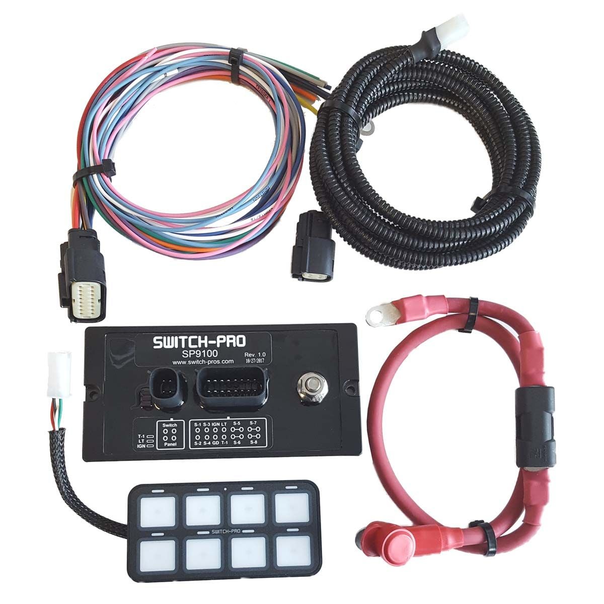 Switch-Pros Bezel Style 8-Switch Panel Power System SP-9100 | POLY