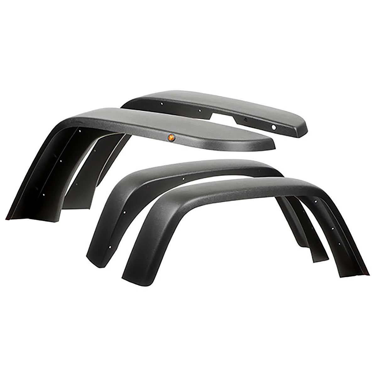 MCE Fenders Jeep JK/JKU Narrow HiClearance Flat Flares, Front and Rear